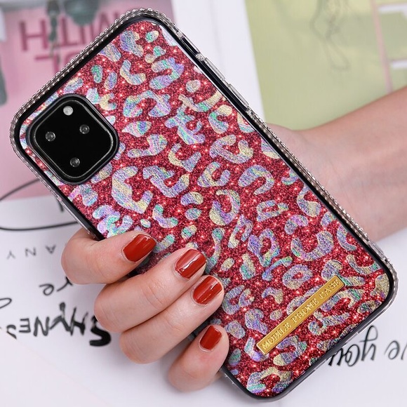 iPhone 11 / 11 Pro Max Case Leopard Bling - Picture 5 of 8